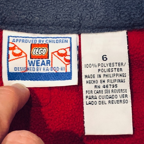 3/$24 LEGO Wear Technic Kid's Boy's Red & Black Pullover Fleece Sweatshirt~6 - Picture 6 of 7